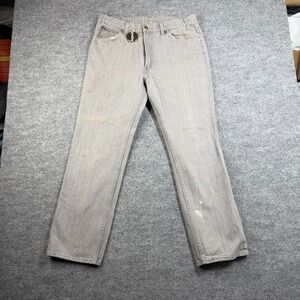 Levi's Jeans Men's Beige Denim Pockets Mid Rise Classic Straight Zip Fly - 34x30